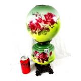 Hand Painted Antique Gone With The Wind Oil Lamp