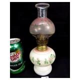 Hand Painted Antique Miniature Oil Lamp