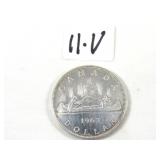 1963 Canadian Silver Dollar