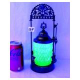 Victorian Vaseline/Uranium Glass Pickle Cruet