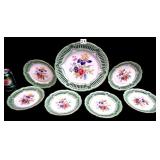 7 Piece German China Dessert Set