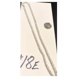 Vintage Sterling Silver Necklace Chain