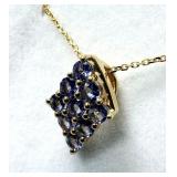 Natural Tanzanite (0.54ct) Necklace