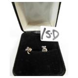 Ladies 14KT Gold & Diamond Earrings