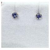 10KT Yellow Gold  Tanzanite (0.17ct) Earrings