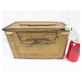 Military WWll 50 Cal Metal Ammunition Box