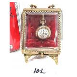Victorian Bevelled Crystal Glass Pocket Watch Case