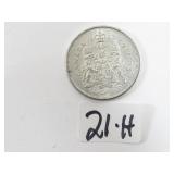 1963 Canadian Half Dollar Silver Coin