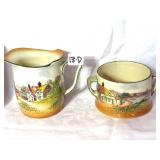 Royal Doulton Scenic Cream & Sugar