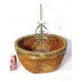 Large Weaved Basket With Handle