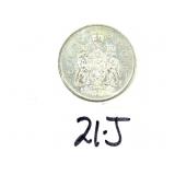 1964 Canadian Half Dollar Silver Coin