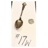 Sterling Silver Ornate Michigan Souvenir Spoon