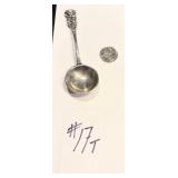 800 Silver Rose Cream Spoon