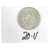 1962 Canadian Half Dollar Silver Coin
