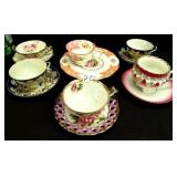 6 Vintage Cups & Saucers