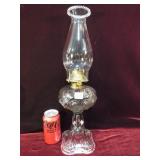 2nd of 10 Bullseye Glass Antique Oil Lamps