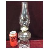 6th of 10 Bullseye Glass Antique Oil Lamps