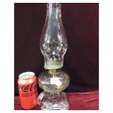 5th of 10 Bullseye Glass Antique Oil Lamps