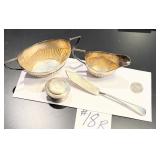 Sterling Silver Cream & Sugar Bowls + More