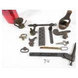 13 Piece Antique Military Gun Accessories Lot