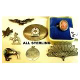 8 Piece Mixed Sterling Silver Lot