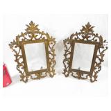 Pair of Excellent Victorian Cast Metal Frames