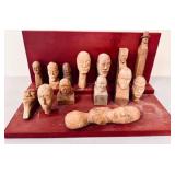 COLLECTION OF BUST CARVINGS
