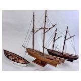 VINTAGE WOODEN BOAT MODELS