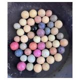 COLLECTION OF CLAY MARBLES