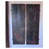 PAIR OF QUEBEC PINE DOORS