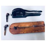 TOBACCO CUTTERS, PLUS BRIAR PIPES