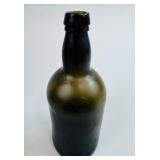 BLACK GLASS BEER/WINE BOTTLE