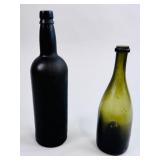 ANTIQUE WINE AND CHAMPAGNE BOTTLES