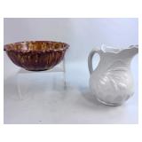 BRANTFORD MIXING BOWL & IRONSTONE JUG