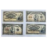 DOMINION OF CANADA 25 CENT BANK NOTES