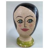 PAPIER MACHE MILLINERY HEAD