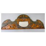 RELIEF CARVED AND PAINTED QUEBEC BACKBOARD
