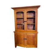 PINE STEPBACK CUPBOARD