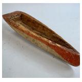 CARVED PAINTED BOAT