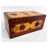 FOLK ART PARQUETRY BOX