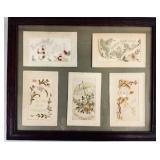 FRAMED WWI NEEDLEWORK CARDS