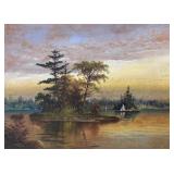 19TH C CANADIAN SCHOOL LANDSCAPE