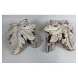 PAIR OF ANTIQUE CARVED ARCHITECTURAL ELEMENTS
