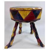 VIBRANT COLOURED STOOL