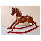 FOLK ART ROCKING HORSE