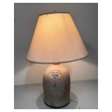 JOHN LYONS STONEWARE JUG LAMP