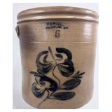 W.E.WELDING 5 GALLON STONEWARE CROCK