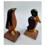 VINTAGE POLYCHROMED BIRD CARVINGS