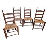 SHAKER STYLE LADDERBACK CHAIRS