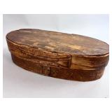 INDIGENOUS BENTWOOD OVAL LIDDED BOX